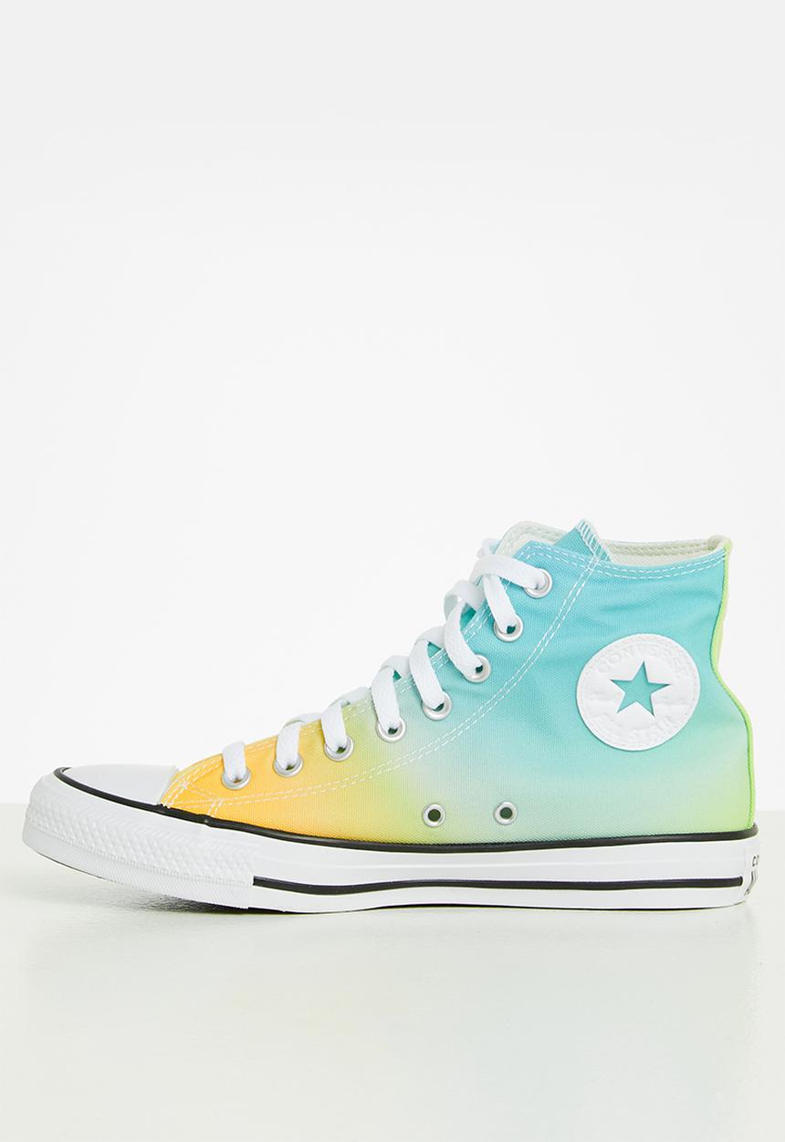 Converse - Chuck taylor all star gradient heat hi - citron zest/baltic blue/white
