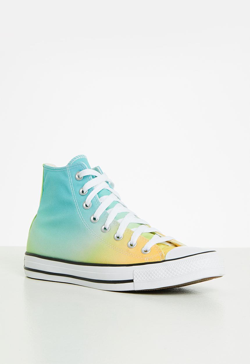 Converse - Chuck taylor all star gradient heat hi - citron zest/baltic blue/white