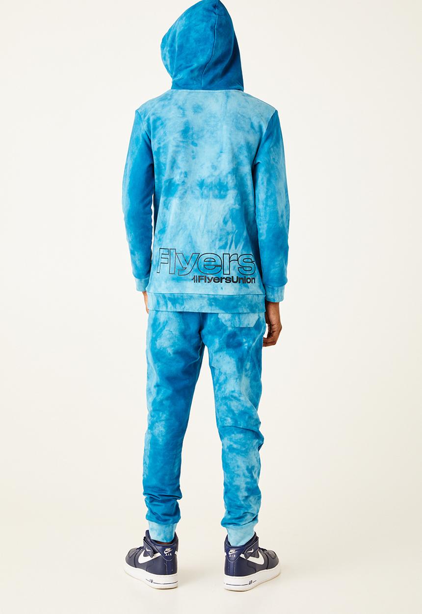 Flyersunion - Spectra-dye fleece hoodie - peacock