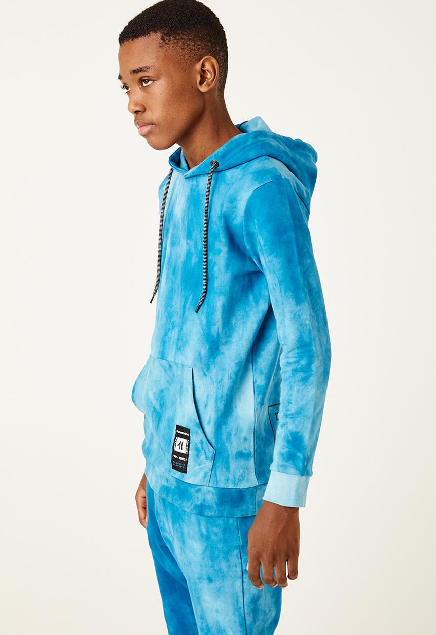 Flyersunion - Spectra-dye fleece hoodie - peacock