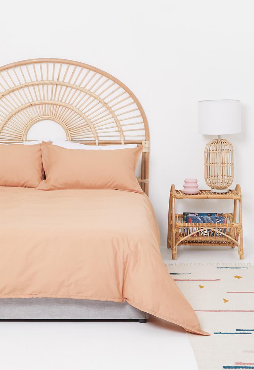 Sixth Floor - Poly cotton duvet set – terracotta pink