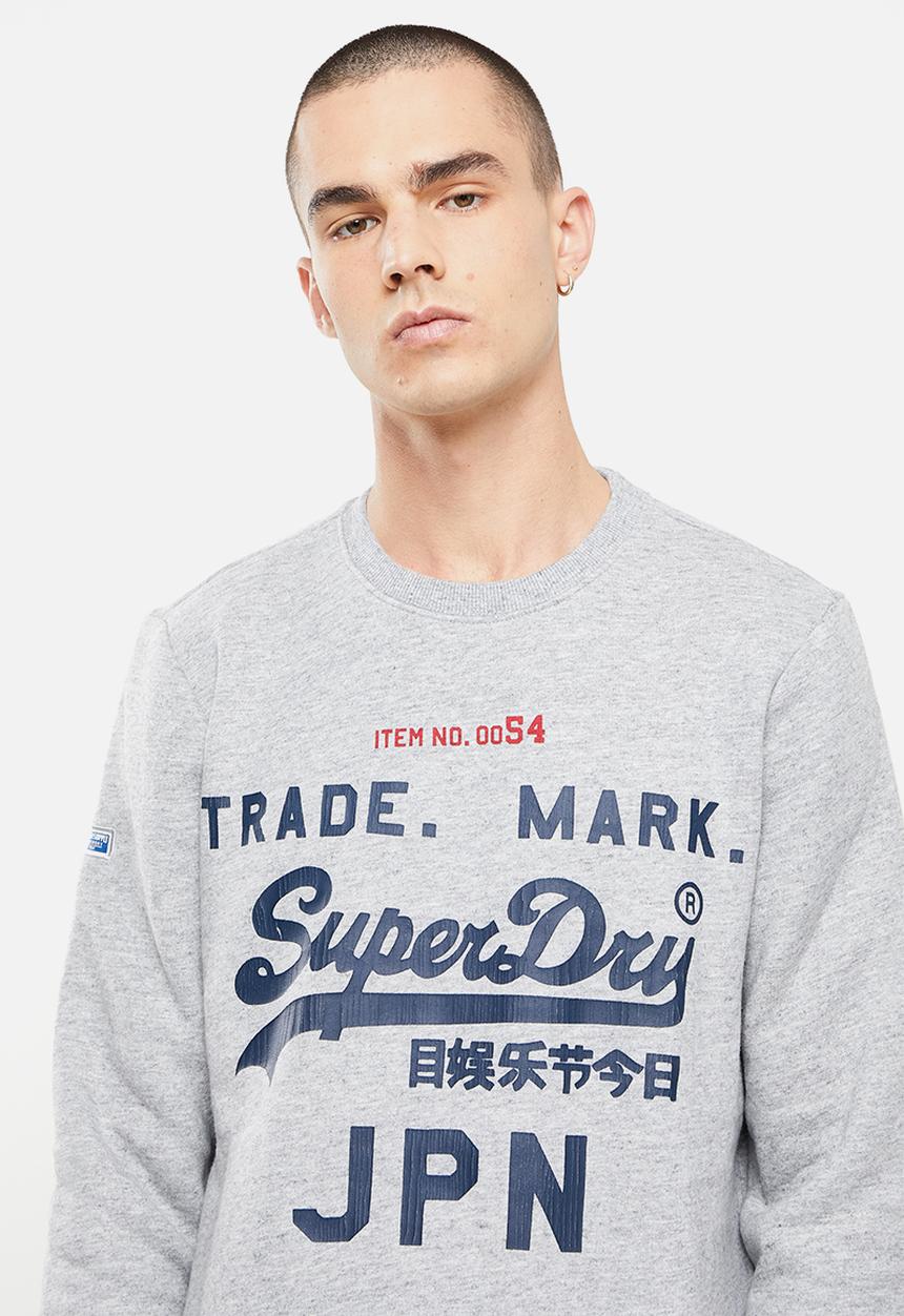Superdry. - Vl ac crew - athletic grey
