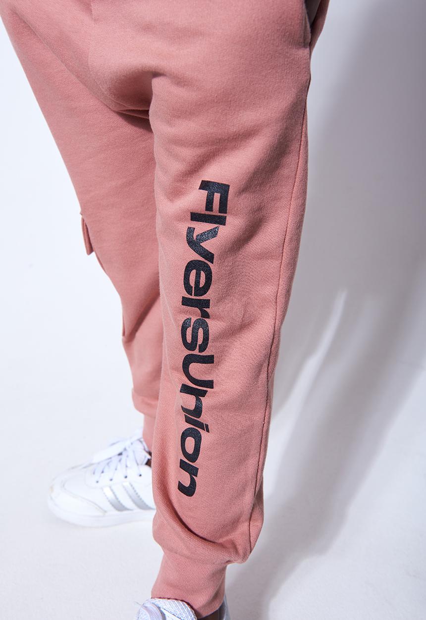 Flyersunion - Jogger with utility pocket - ash pink