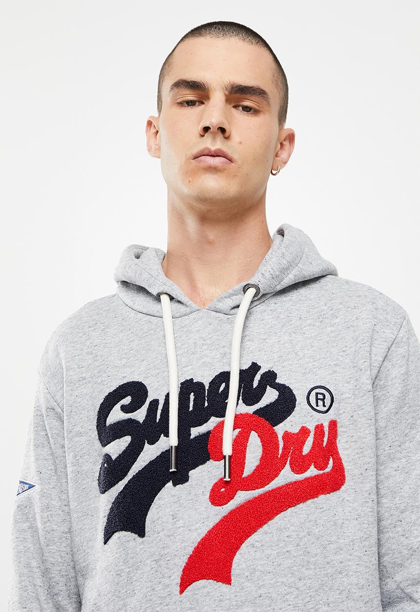 Superdry. - Vl source hood - athletic grey marl