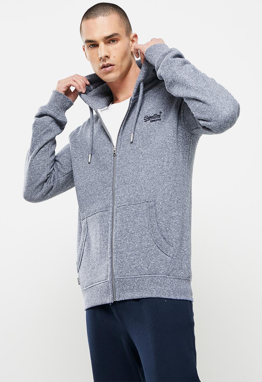Superdry. - Vintage zip hood - blue
