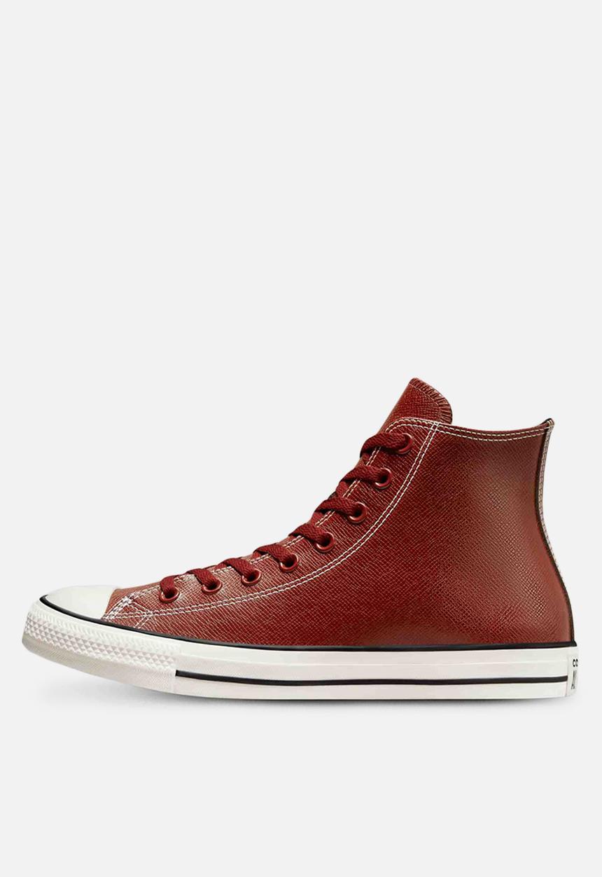 Converse - Chuck taylor all star embossed leather hi - dark terracotta 