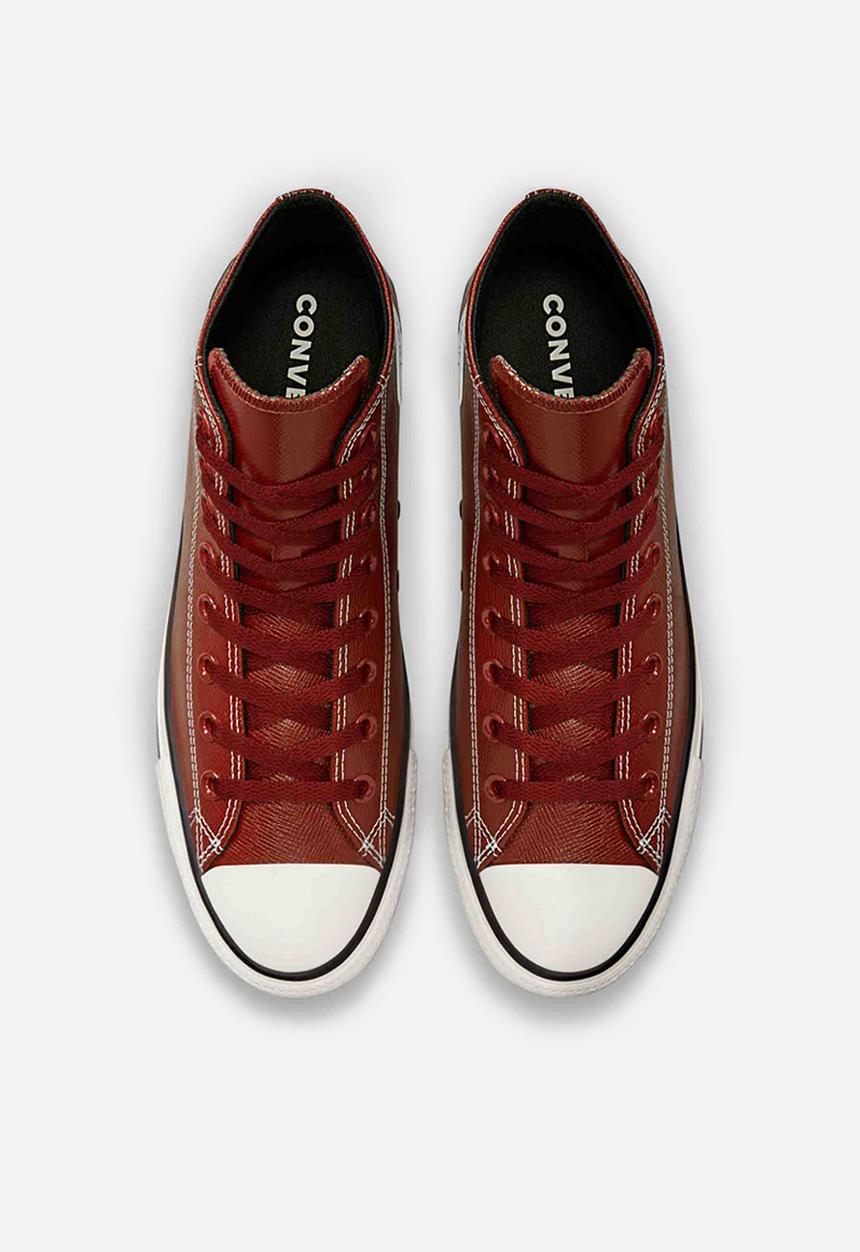 Converse - Chuck taylor all star embossed leather hi - dark terracotta 