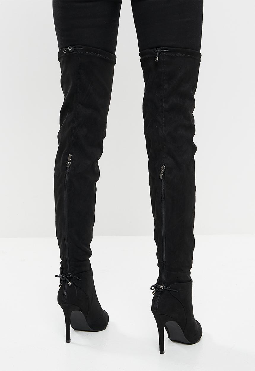 Miss Black - Belle1 over the knee boot - black