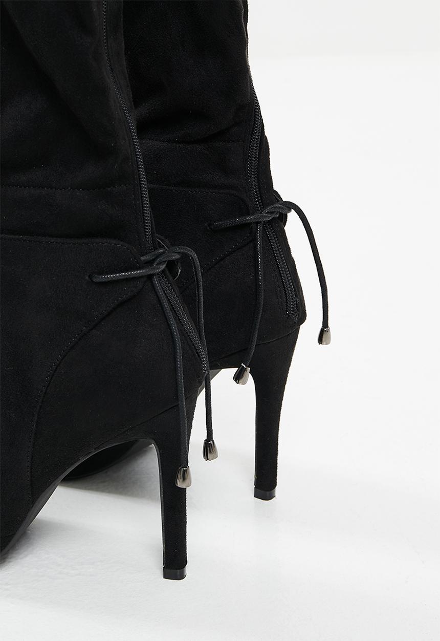 Miss Black - Belle1 over the knee boot - black