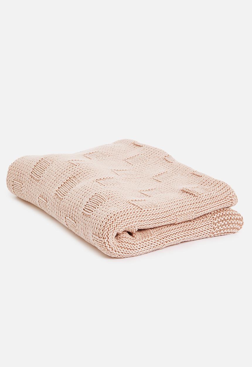 Sixth Floor - Cotton knit blankie - cameo