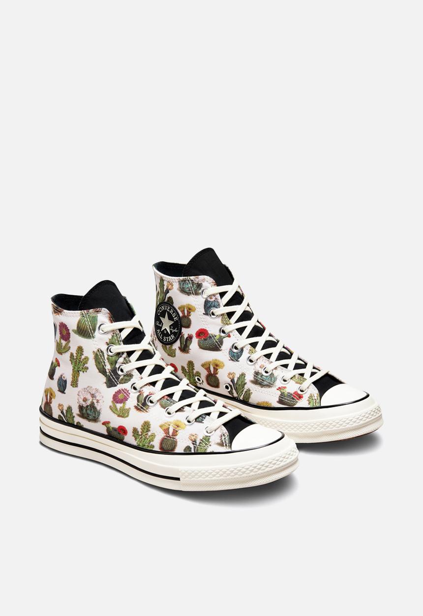 Converse - Chuck 70 succulent print hi - lo-fi craft - egret/black/egret