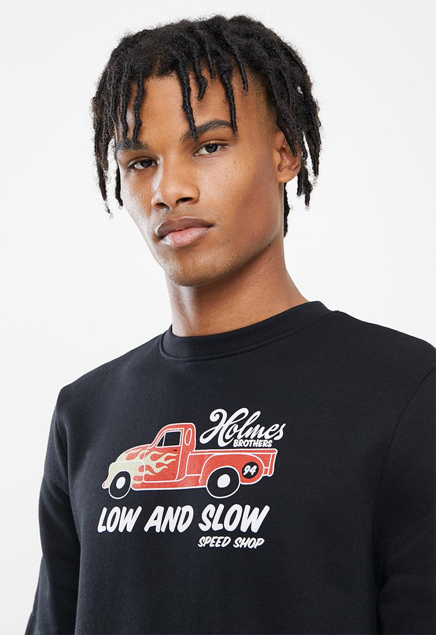 Holmes Bro's - Low and slow sweat - black