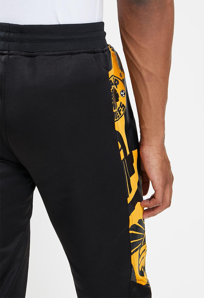 Kaizer Chiefs - Urban Edition - KC pattern collage trackpants - black & yellow