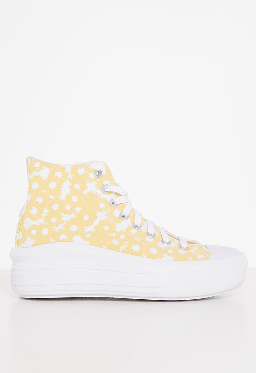 Converse - Chuck Taylor all star move floral platform hi - cyber mango/white