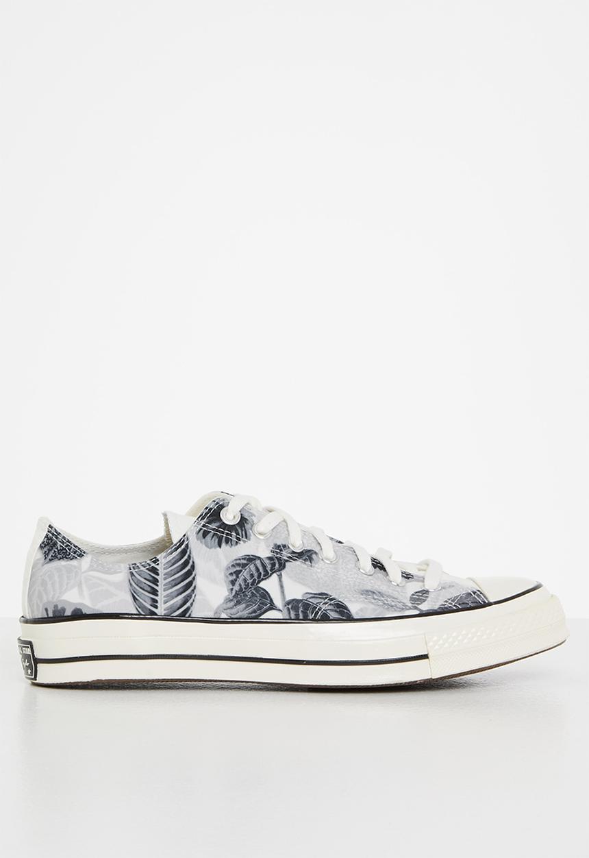 Converse - Chuck 70 tropical leaf ox -  egret/black/egret