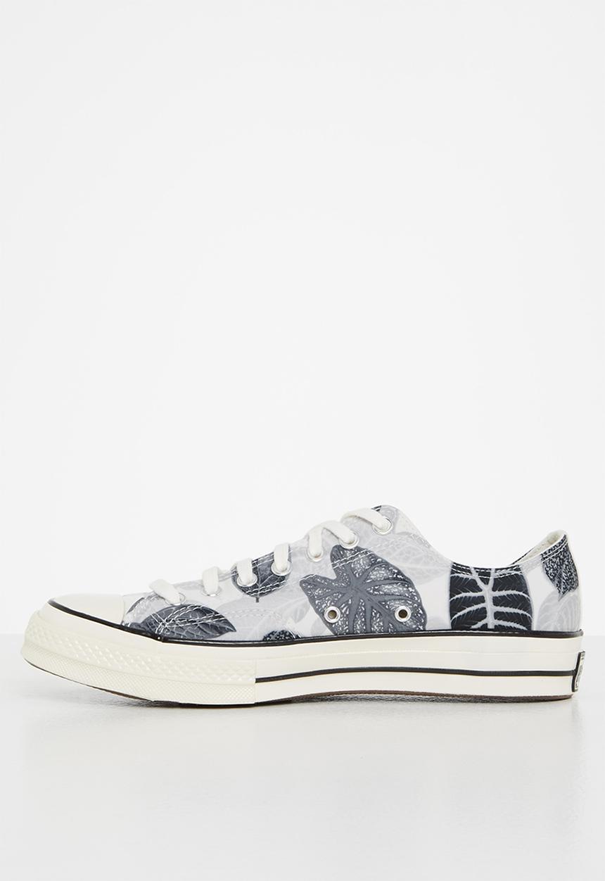 Converse - Chuck 70 tropical leaf ox -  egret/black/egret