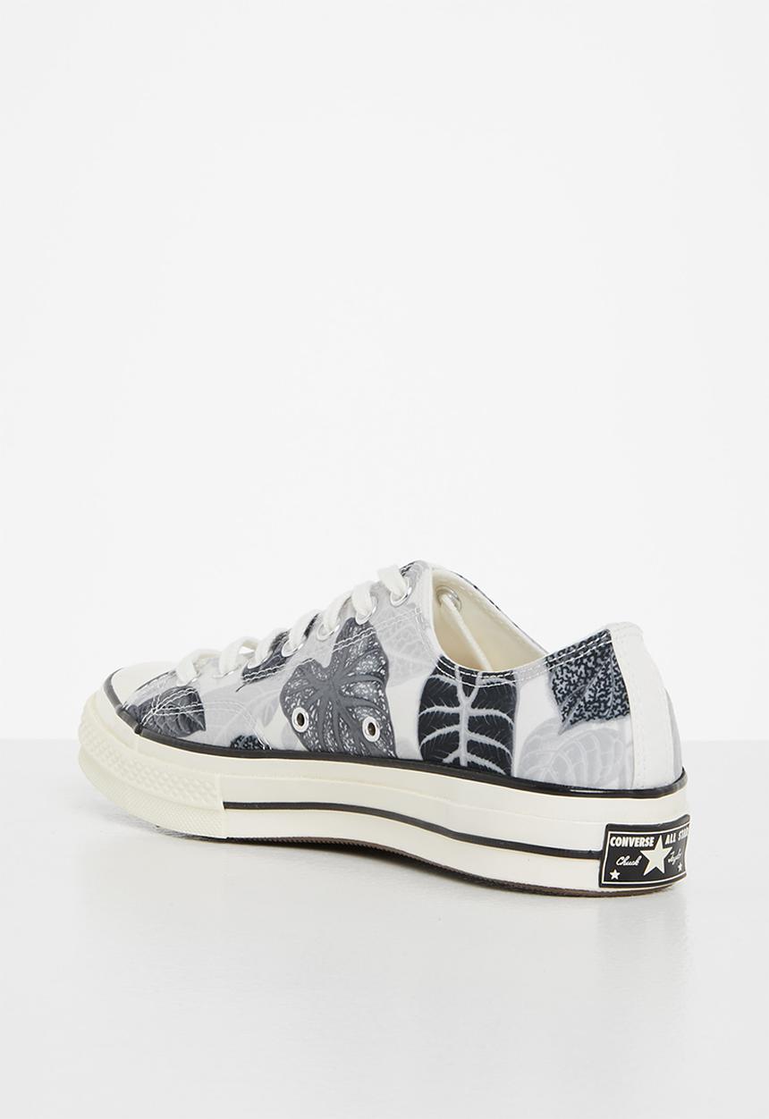 Converse - Chuck 70 tropical leaf ox -  egret/black/egret