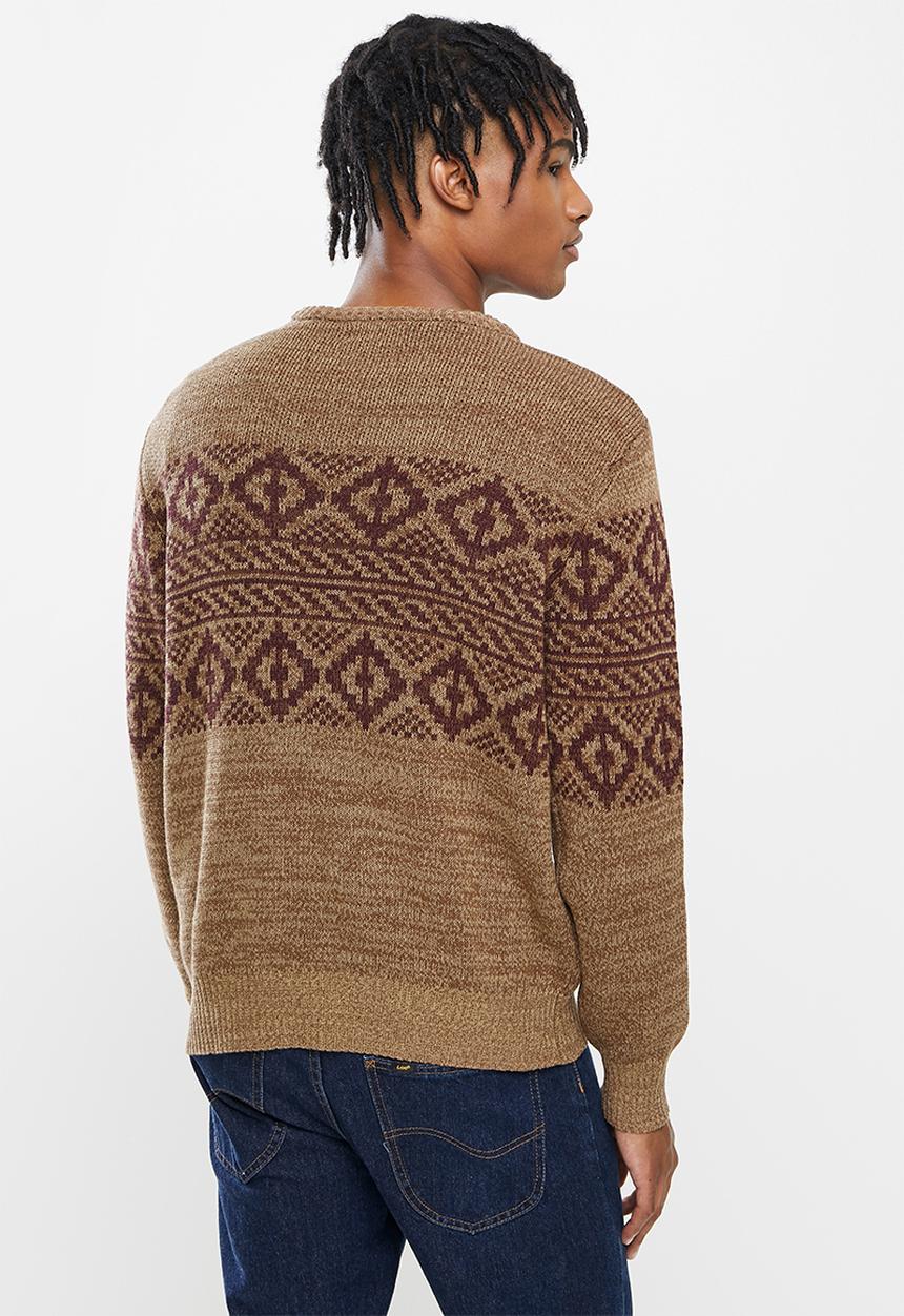 Cotton On - Vintage knit - taupe vintage panel