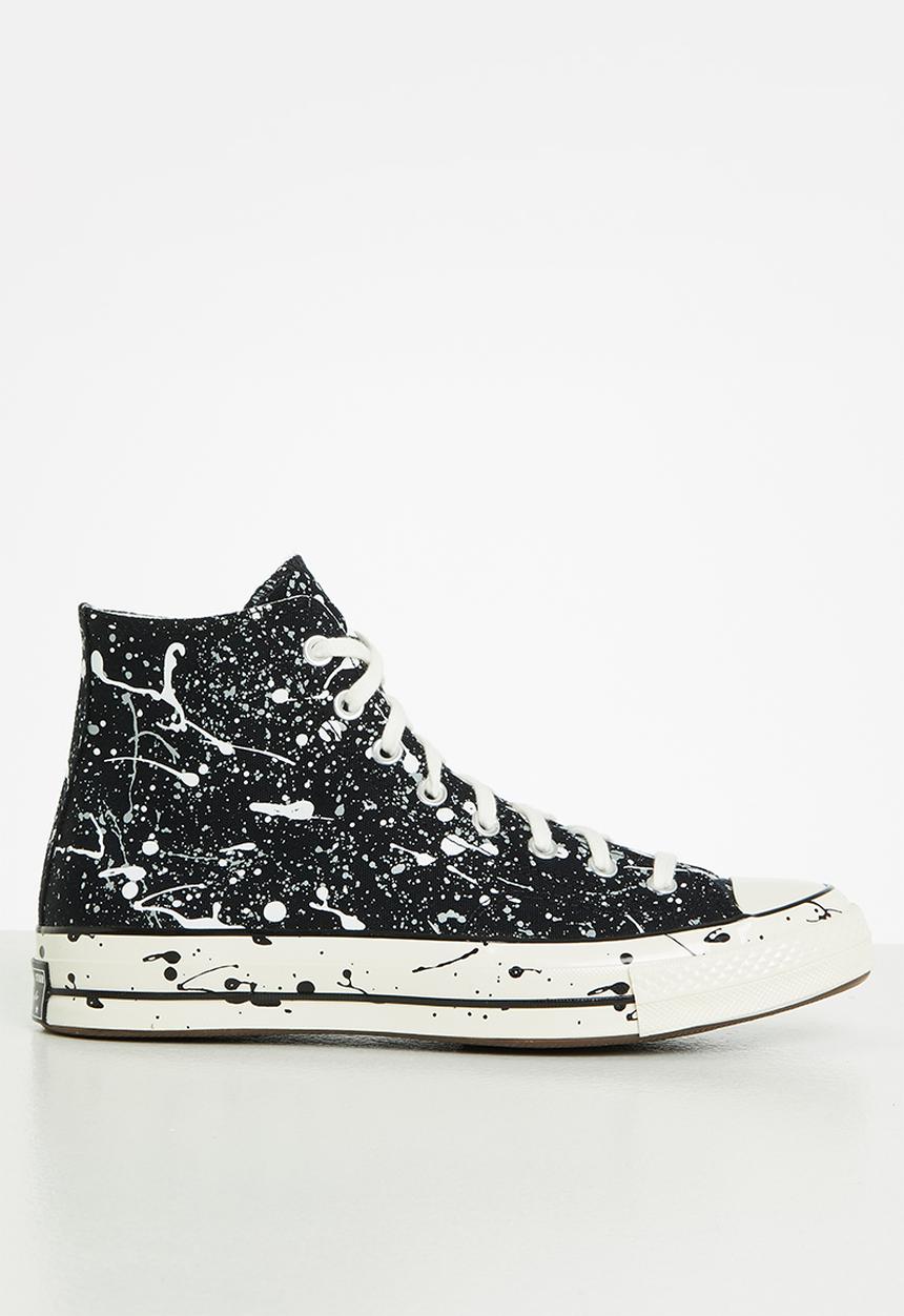 Converse - Chuck 70 paint splatter hi - archive print - black/ash stone/egret
