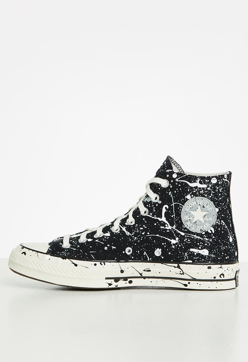 Converse - Chuck 70 paint splatter hi - archive print - black/ash stone/egret