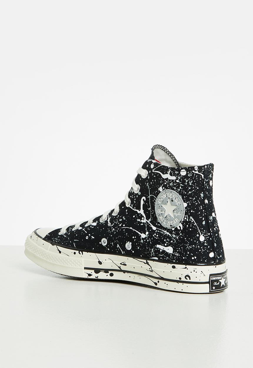 Converse - Chuck 70 paint splatter hi - archive print - black/ash stone/egret