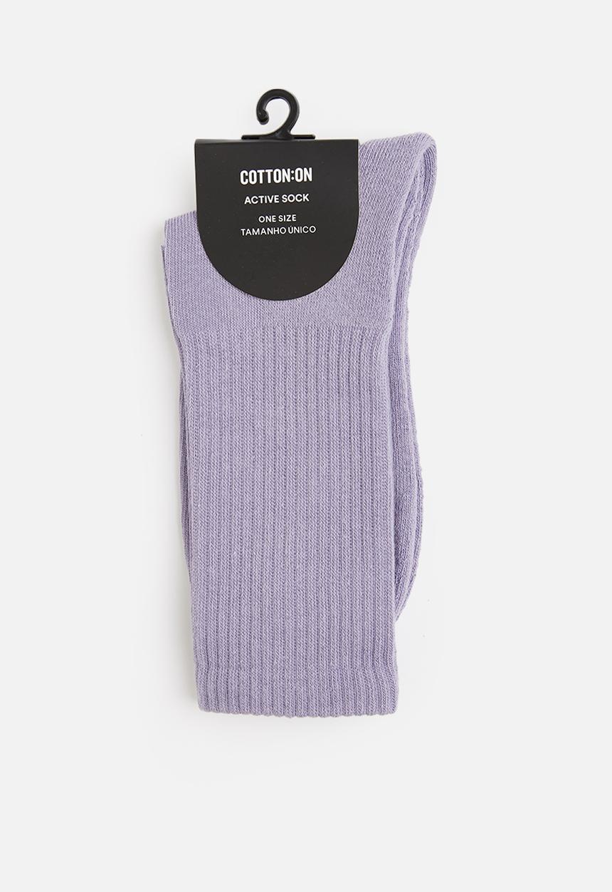 Cotton On - Essential active sock - deep purple