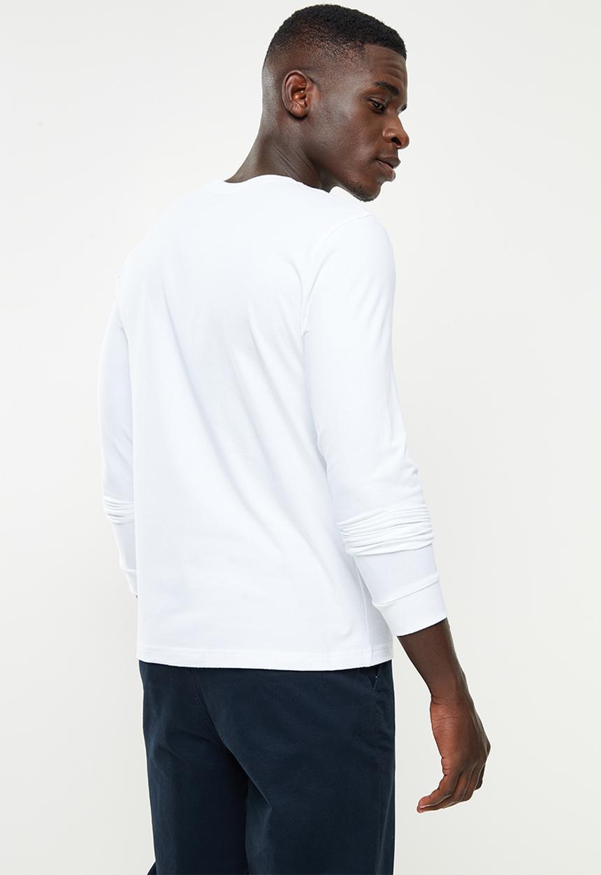 Nautica - Long sleeve crew neck tee - white