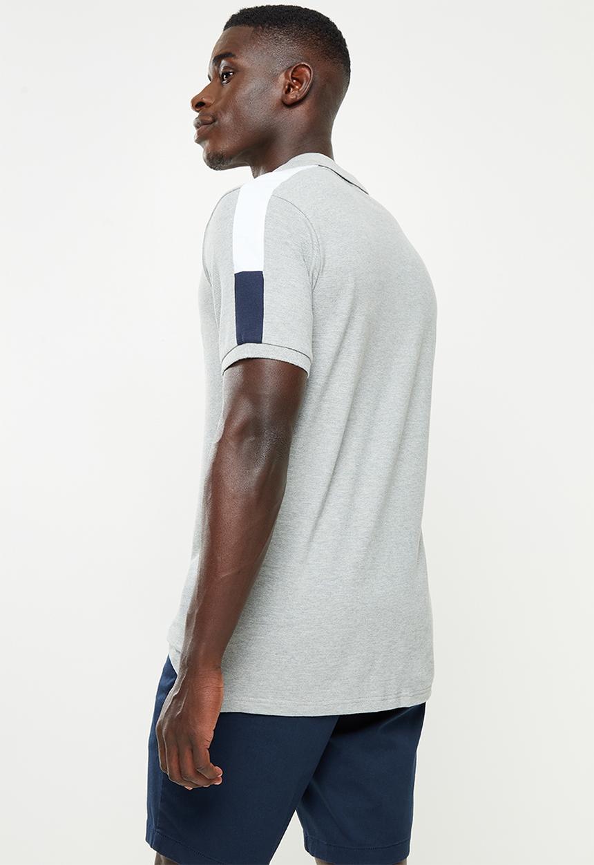 Nautica - Anchor short sleeve polo - grey melange