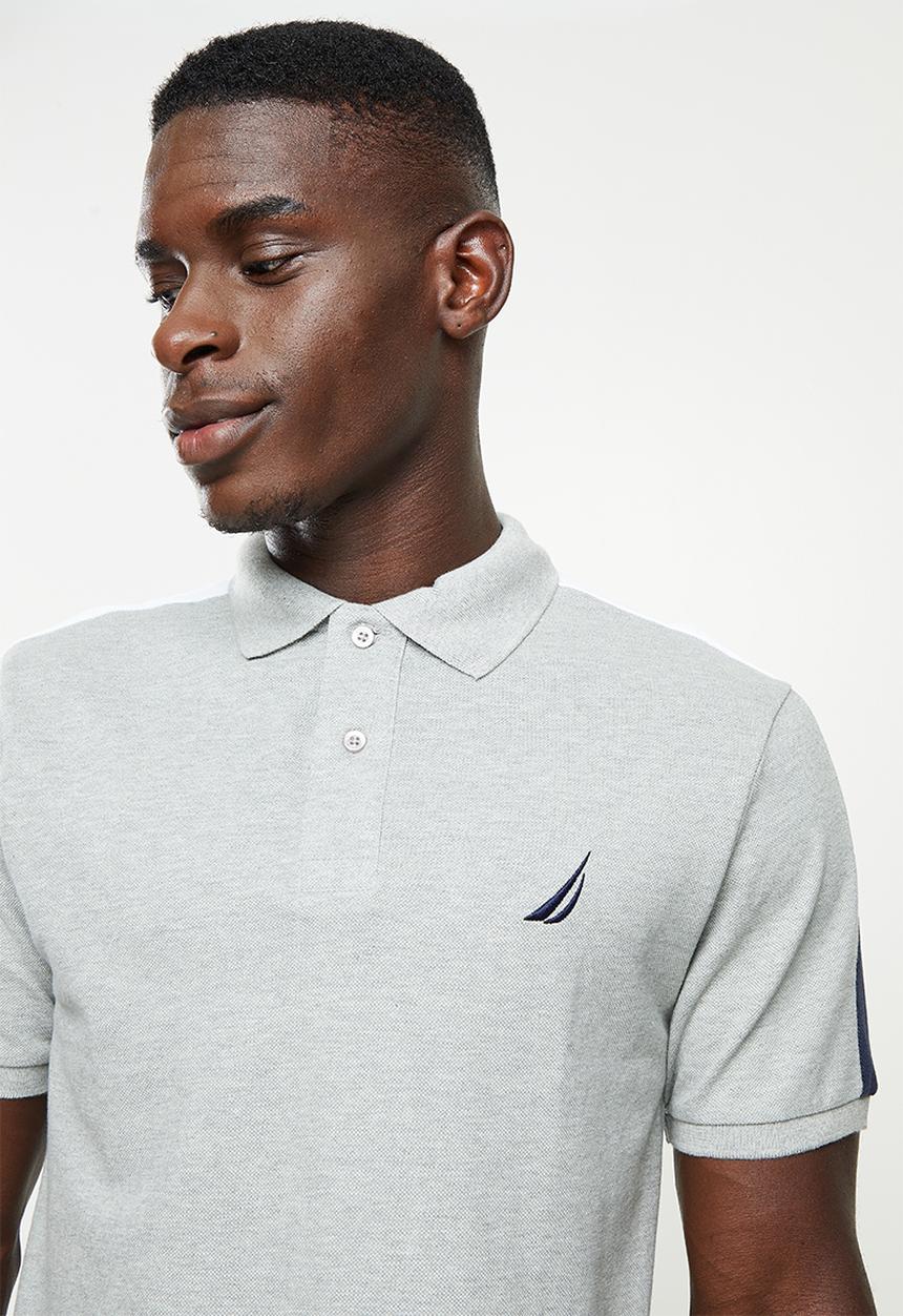 Nautica - Anchor short sleeve polo - grey melange