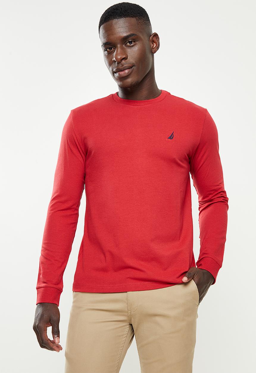 Nautica - Long sleeve crew neck tee - nautica red