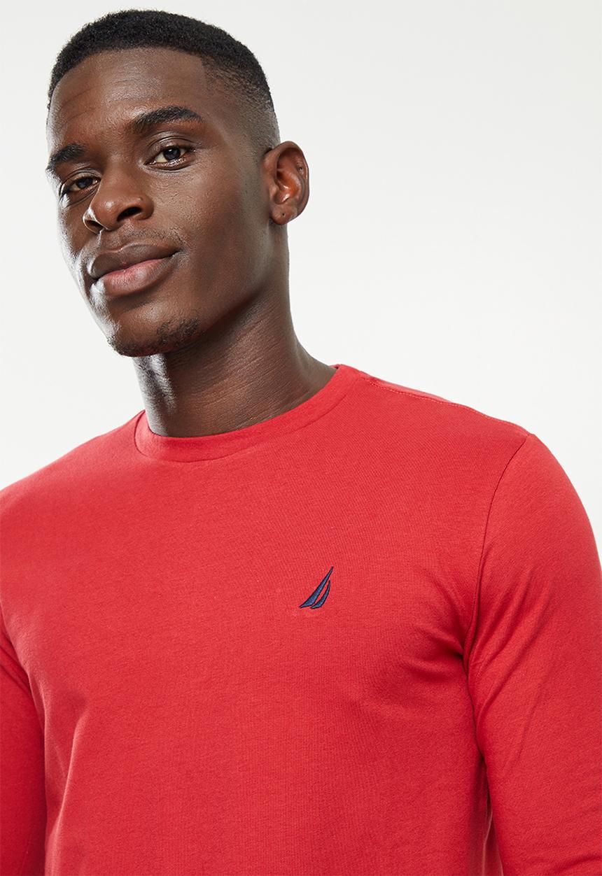 Nautica - Long sleeve crew neck tee - nautica red
