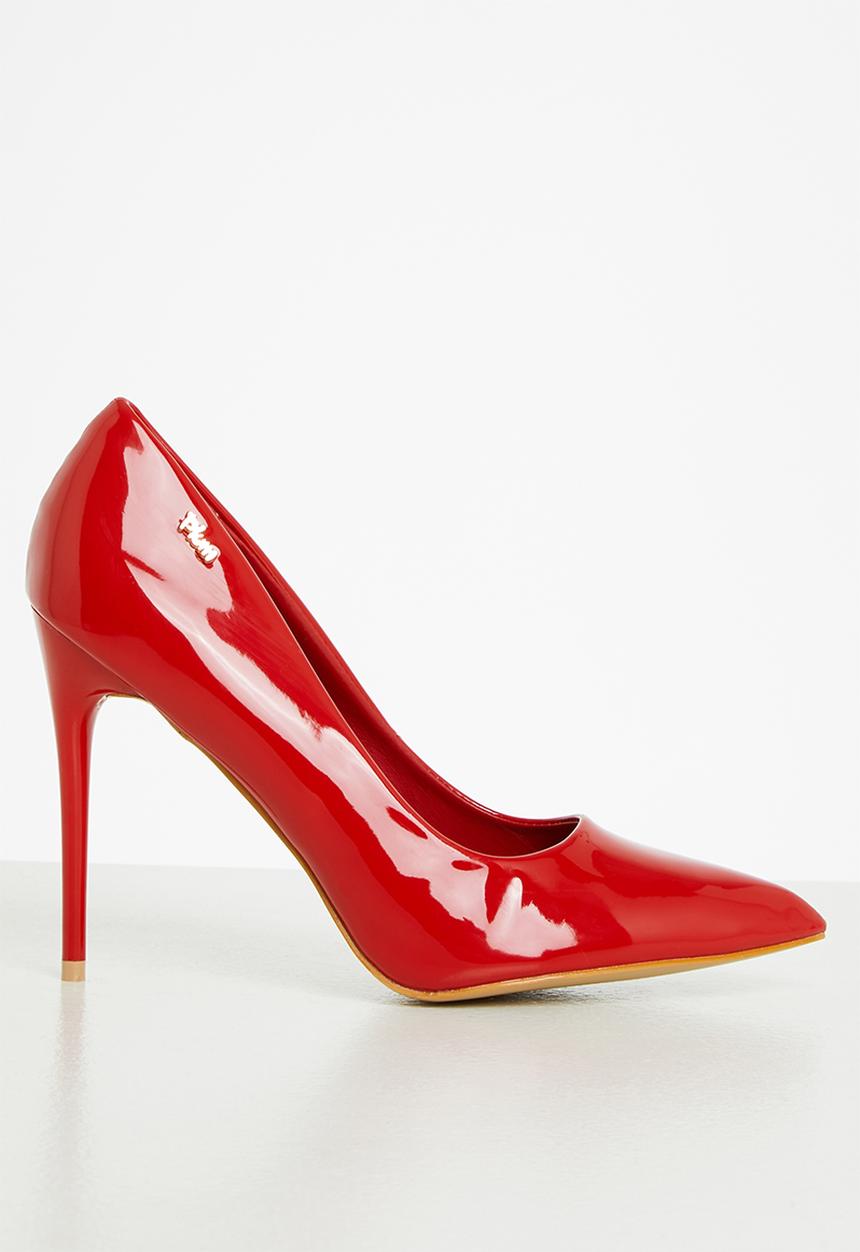 Plum - April court heel - red