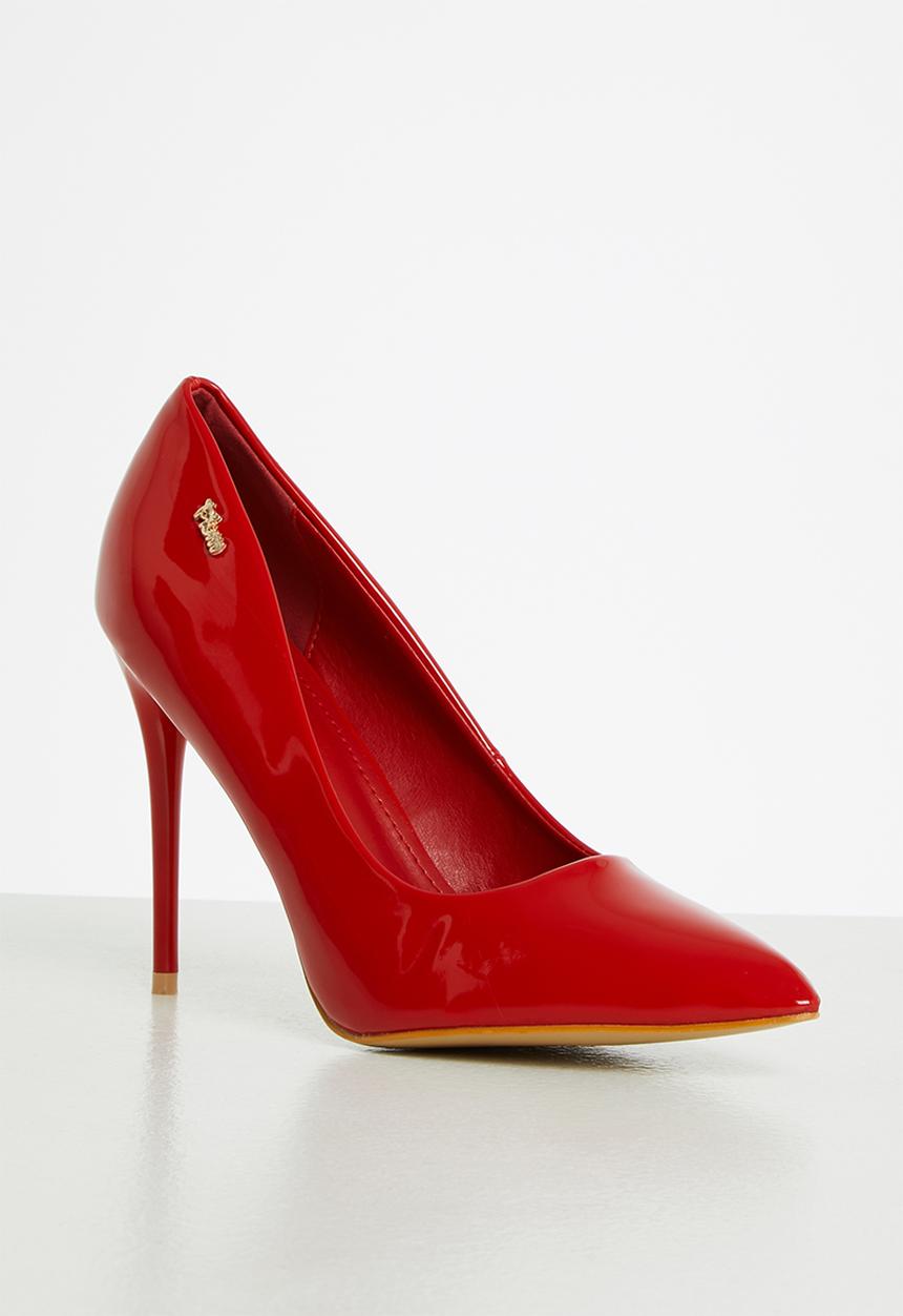 Plum - April court heel - red