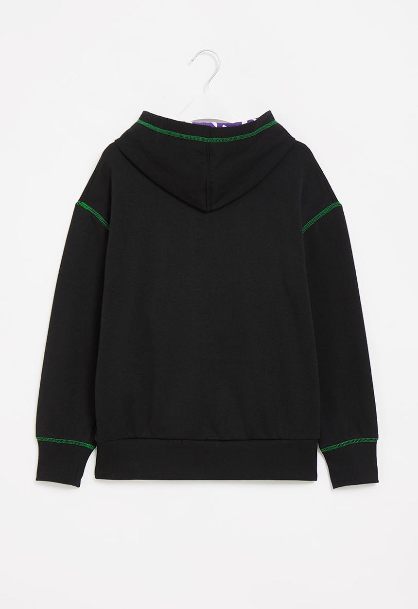 Converse - Cn2b untitled zipper po hoodie - black