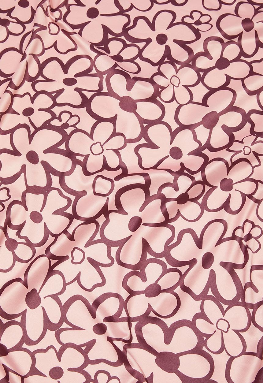 Rubi - Versatile scarf-bonnie brady bunch pink & brown