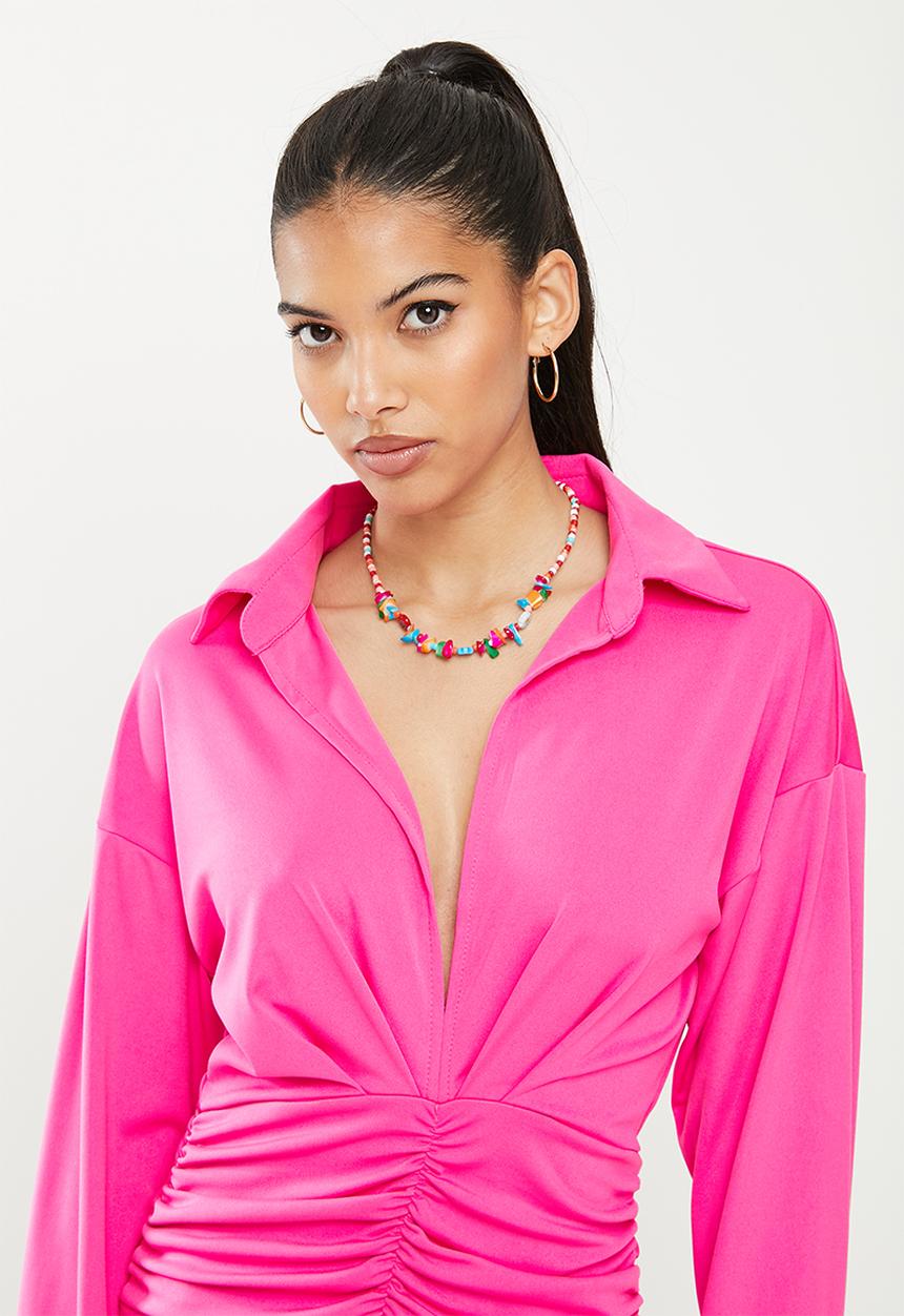 The Lot - Call me a cab dress - hot pink