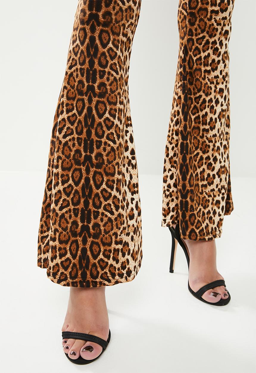 The Lot - Jungle babe flare pants - leopard