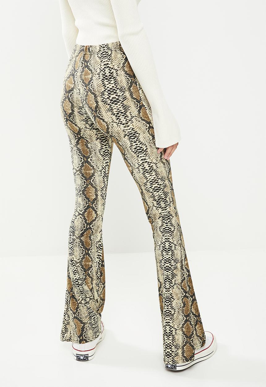 The Lot - Jungle babe flare pants - snake