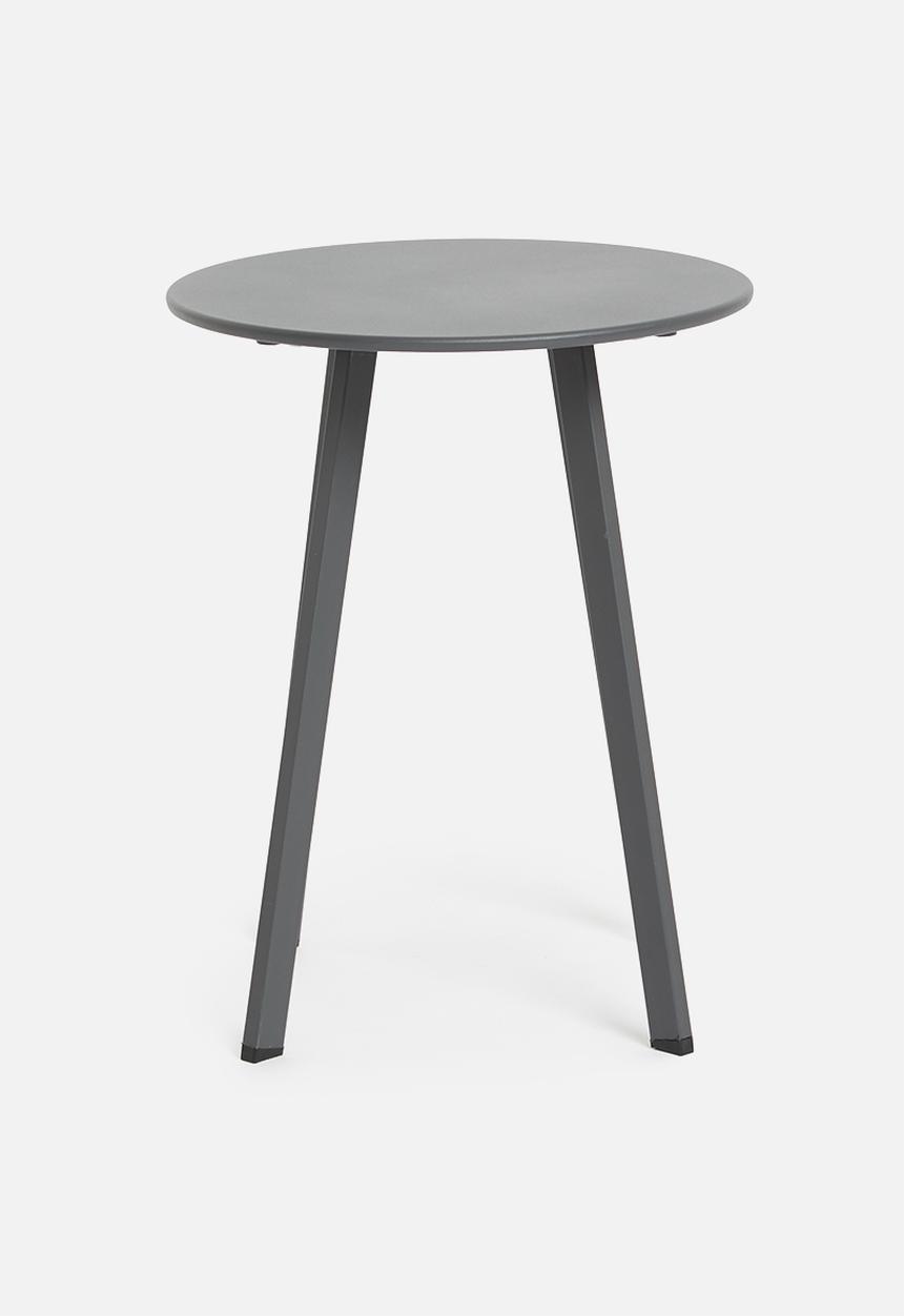 Excellent Houseware - Zinc round  table - dark grey