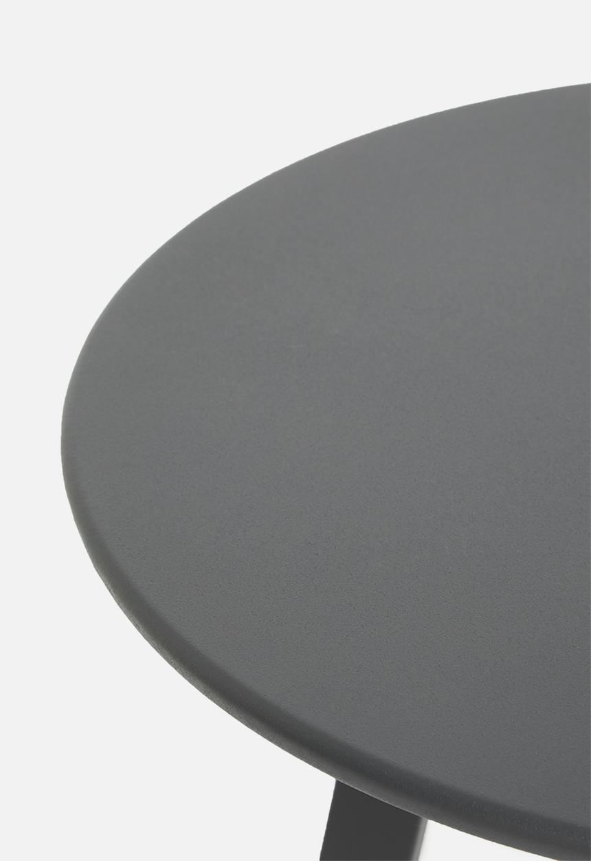 Excellent Houseware - Zinc round  table - dark grey