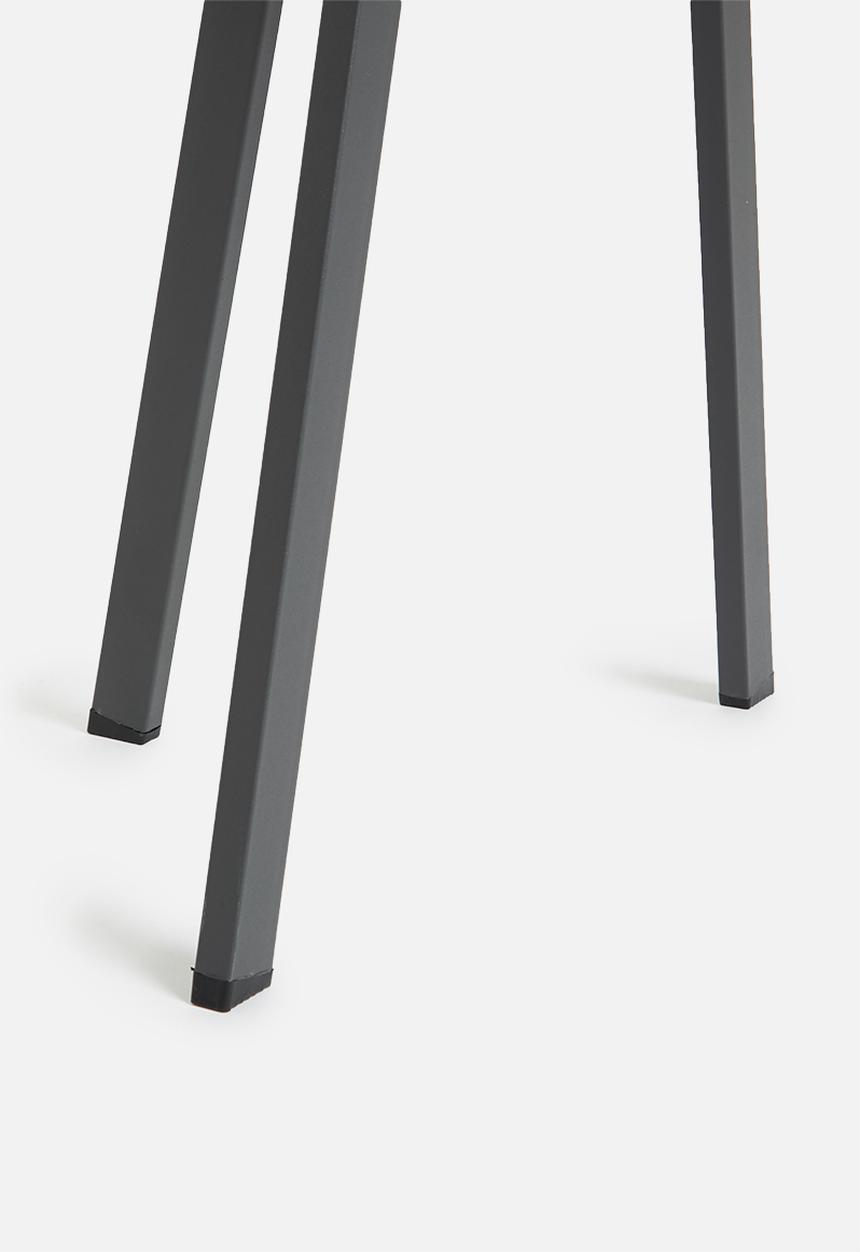 Excellent Houseware - Zinc round  table - dark grey