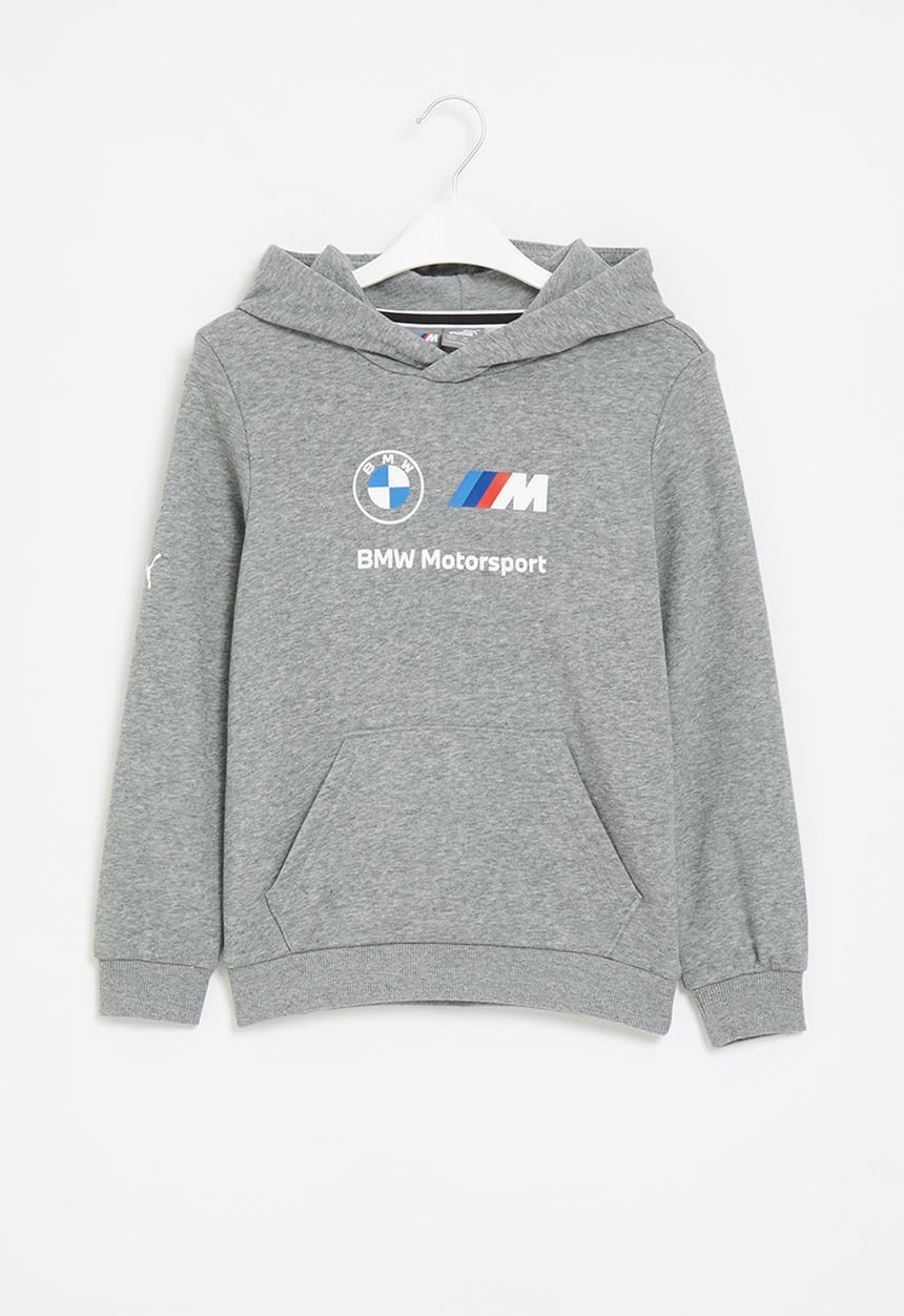 PUMA - Bmw mms kids ess logo hoodie ft - medium gray heather