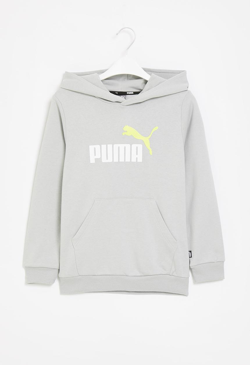 PUMA - Ess+ 2 col big logo hoodie fl b - harbor mist