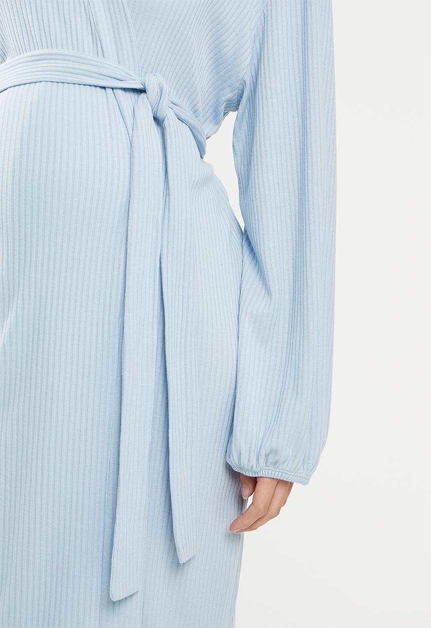 Superbalist - Maternity waffle gown - blue