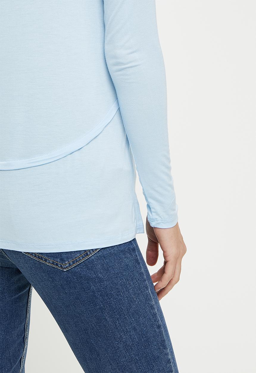 Cotton On - Maternity 2 in 1 long sleeve top - ice blue