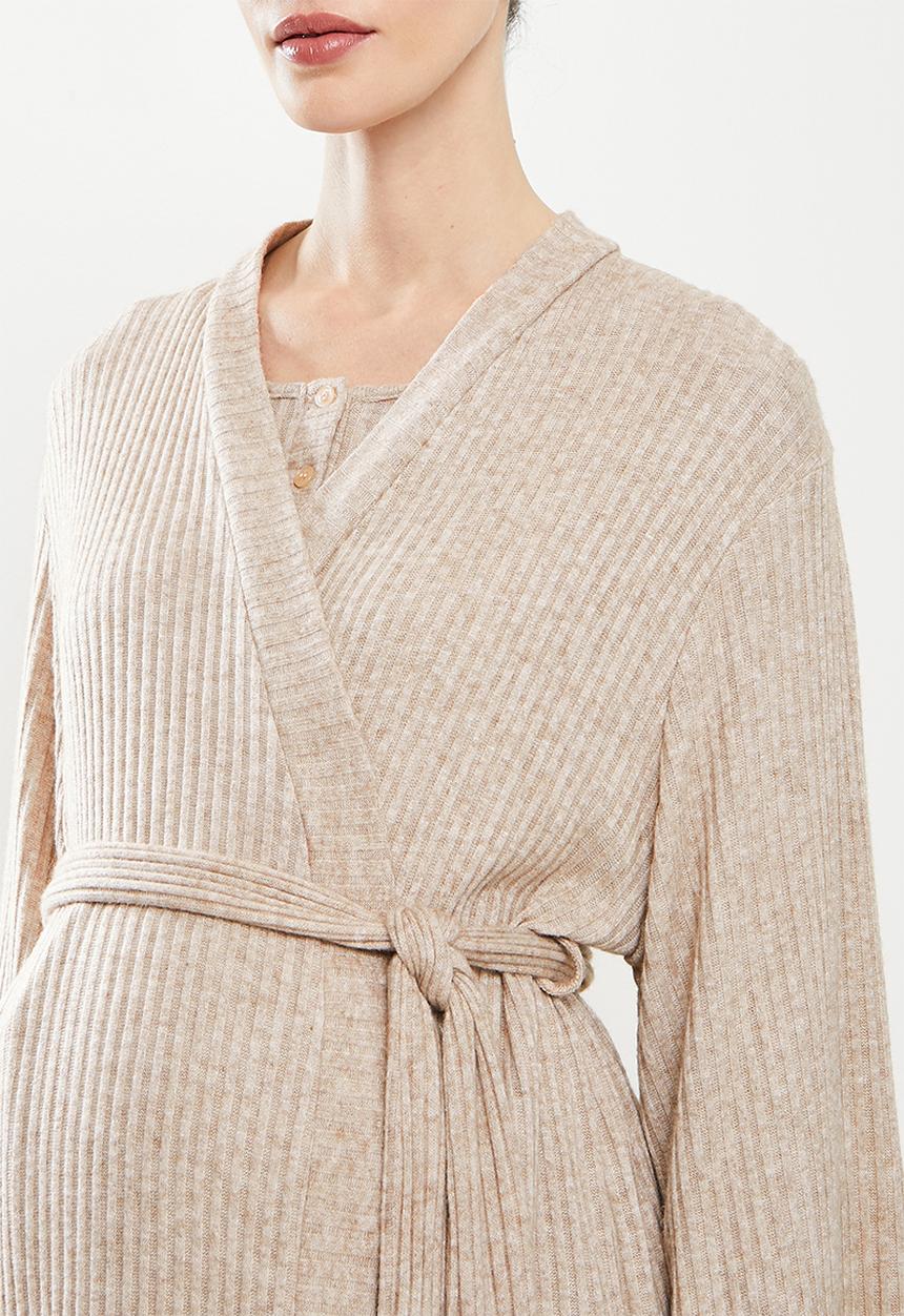 Superbalist - Maternity soft touch gown - taupe