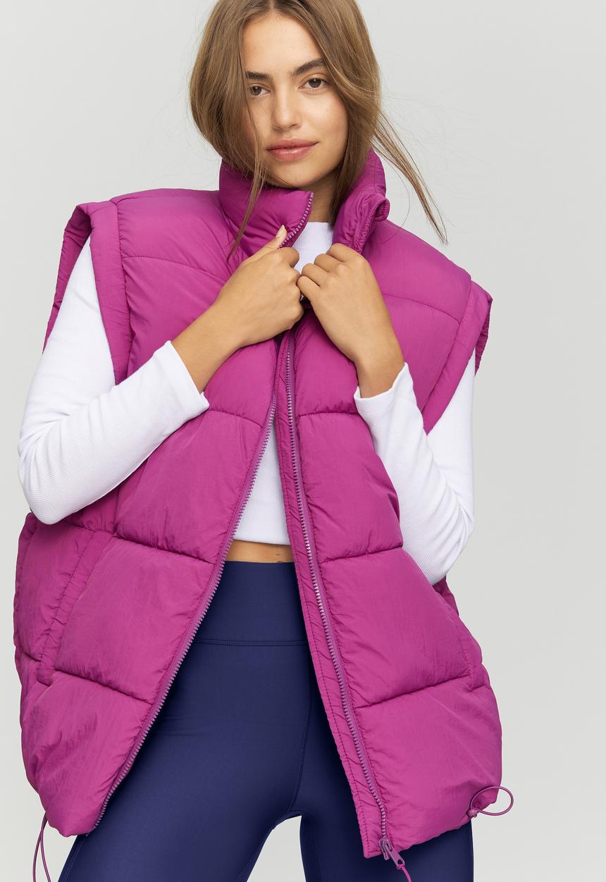 Cotton On - The recycled mother puffer vest - deep orchid
