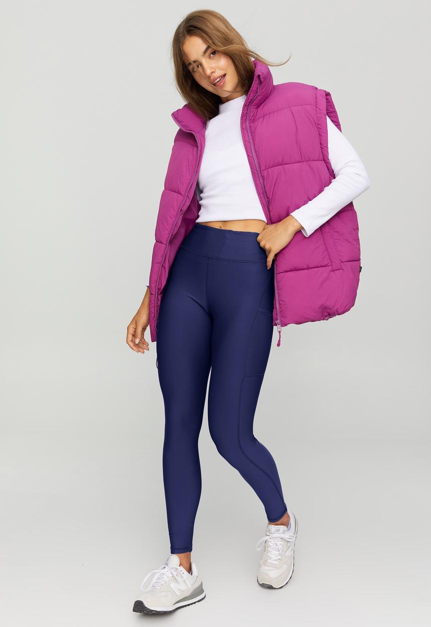 Cotton On - The recycled mother puffer vest - deep orchid