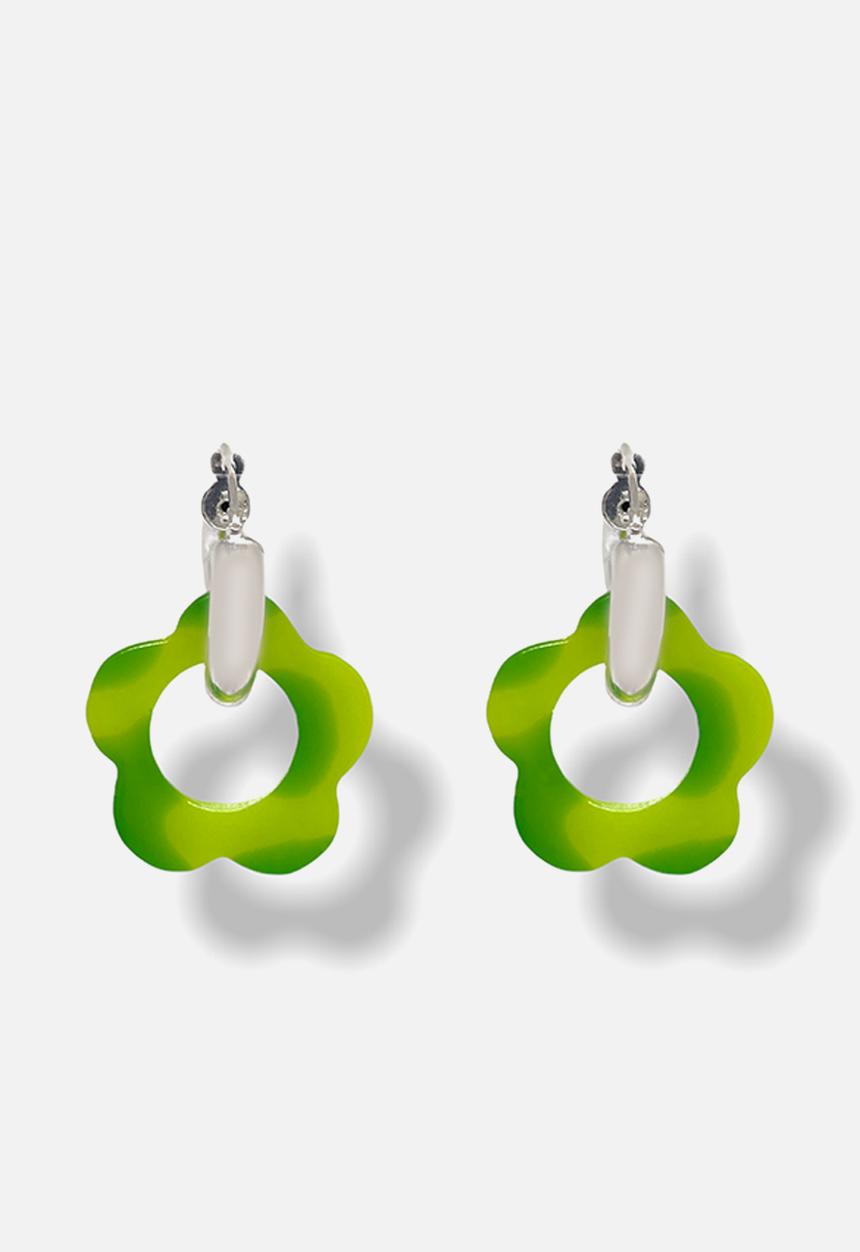 Pina Jewels - Daisy charm - dark green & light green