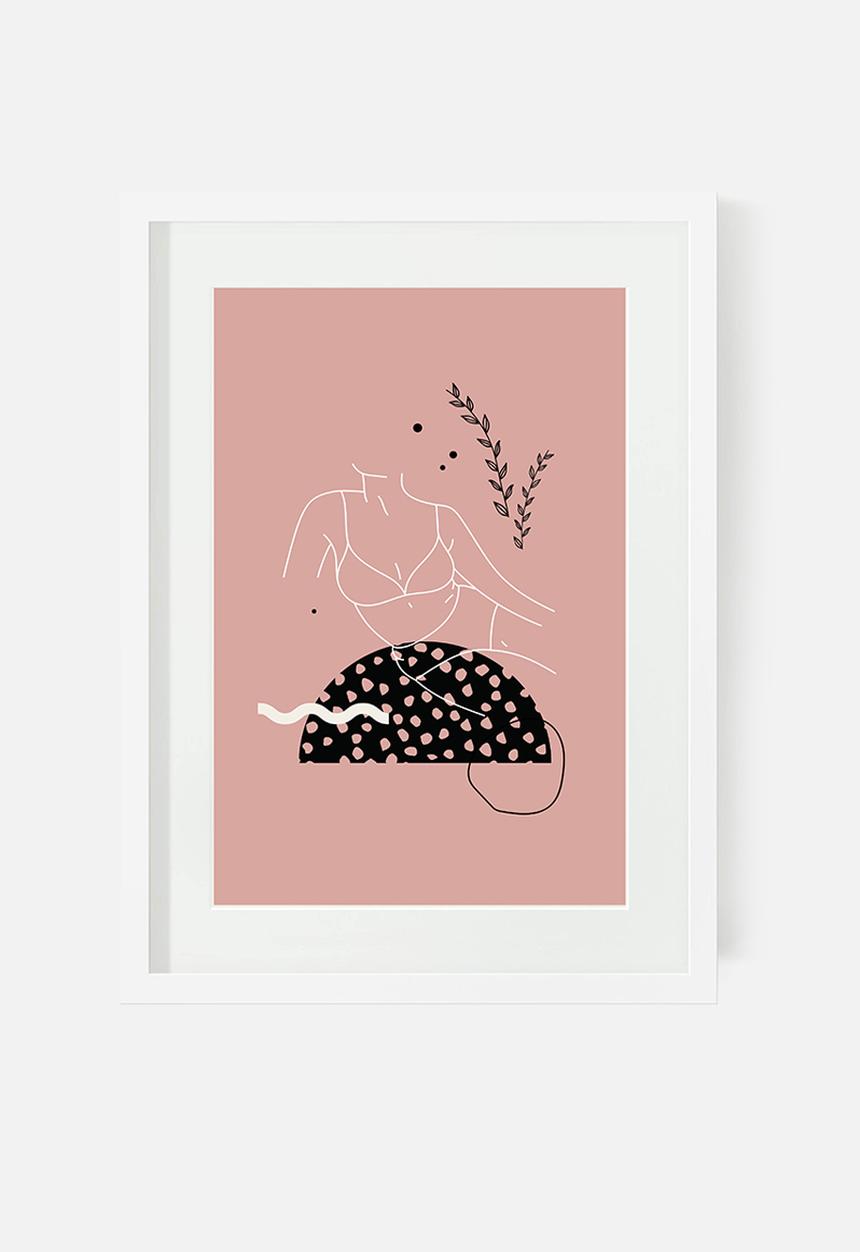 Sugar & Vice - Bohemian art print bundle - pink & rust